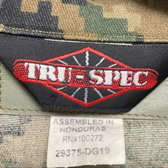 Tru-Spec Digital Camouflage Shirt Jacket Mens Camo Combat Military Sz S Regular. - Picture 6 of 11